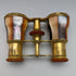 French antique multi white butterfly shell decoration opera glasses binoculars in case