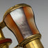 French antique multi white butterfly shell decoration opera glasses binoculars in case