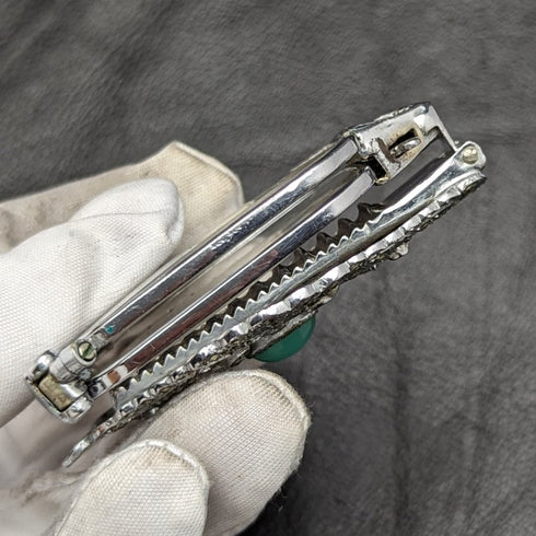 Antique Portable Folding Glasses Marcasite Decorated Roniet