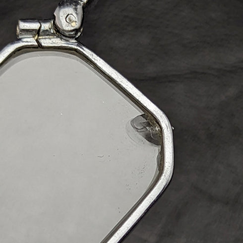 Antique Portable Folding Glasses Marcasite Decorated Roniet