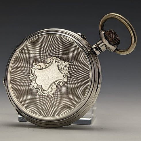 1900年頃 アンティーク TISSOT 懐中時計 銀側ケース シリンダー脱進機 動作良好