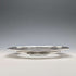 US vintage sterling silver rim decorated cut glass plate diameter 19cm