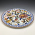 1960s French Vintage GIEN Pottery Floral Design Platter Diameter 31cm