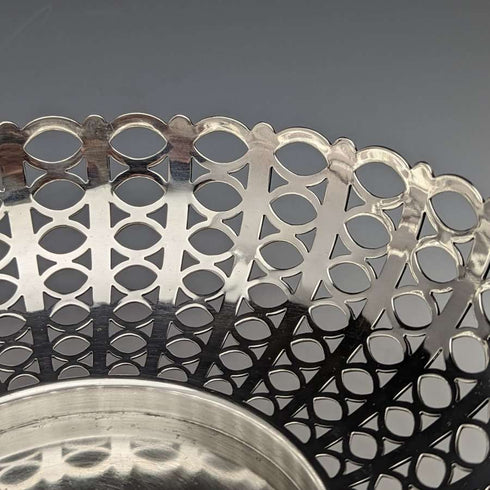 1911 British Antique Sterling Silver Bowl Earring Decoration 452g MAPPIN & WEBB