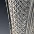 1915 British antique cut glass large vase with pure silver decoration Walker&Hall