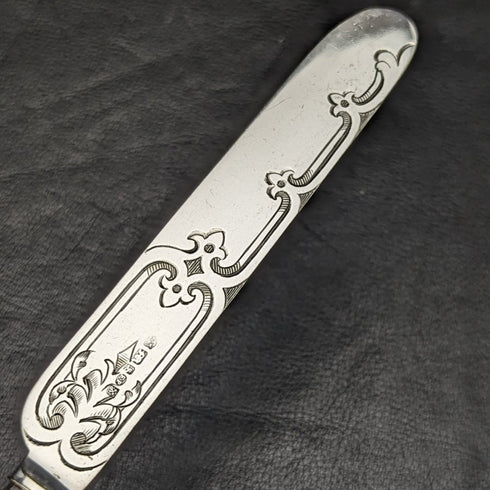 1879年頃 英国アンティーク 純銀ハンドル製 カトラリーセット 木箱入り