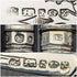 Around 1879 British Antique Sterling Silver Handle Cutlery Set in Wooden Box