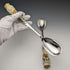 British Vintage Pottery Handle Salad Server Set
