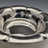 1901 British Antique Sterling Silver Flower Bowl 319g Diameter 23cm Henry Atkins