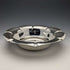1901 British Antique Sterling Silver Flower Bowl 319g Diameter 23cm Henry Atkins