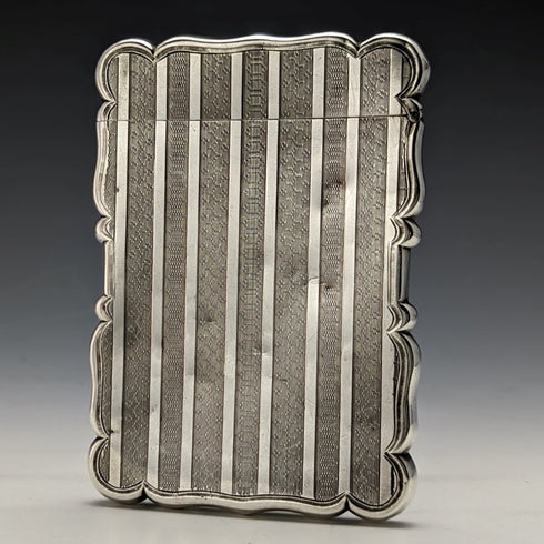 1847年 英国アンティーク 純銀製カードケース 66g Edward Smith