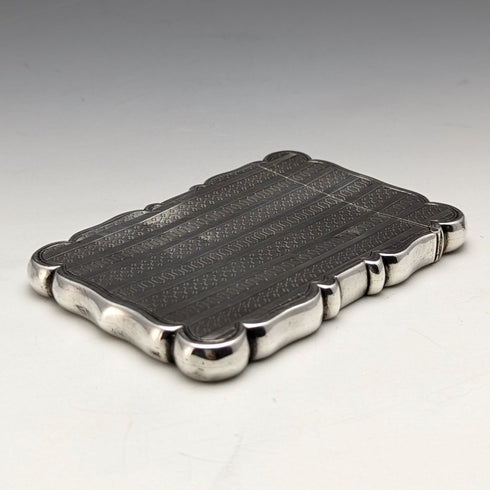1847年 英国アンティーク 純銀製カードケース 66g Edward Smith