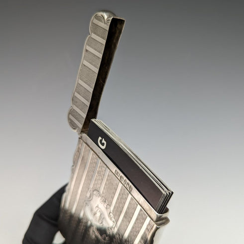 1847年 英国アンティーク 純銀製カードケース 66g Edward Smith