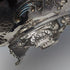 British Antique Silver Plate Large Basket Flower Engraving Operating Handle 548g