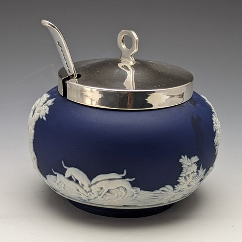British Vintage Jasperware Sugar Pot William Adams