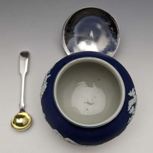 英国古董 Jasperware 糖罐 William Adams