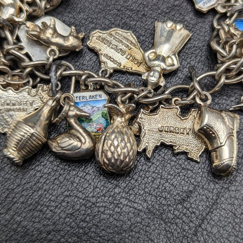 英國復古純銀魅力手鍊 69 克