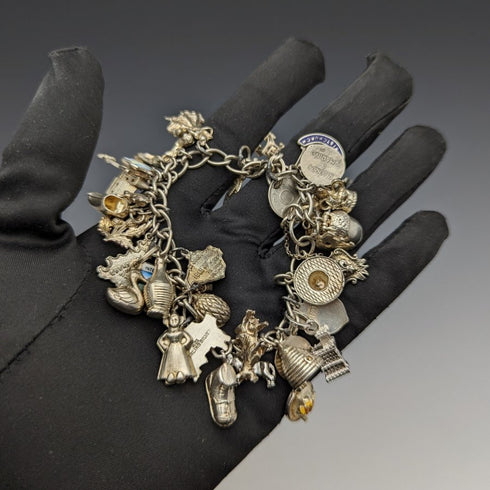 英國復古純銀魅力手鍊 69 克