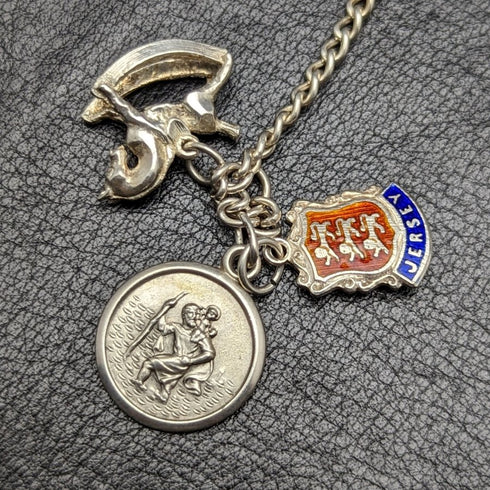 英國復古純銀魅力手鍊 19 克