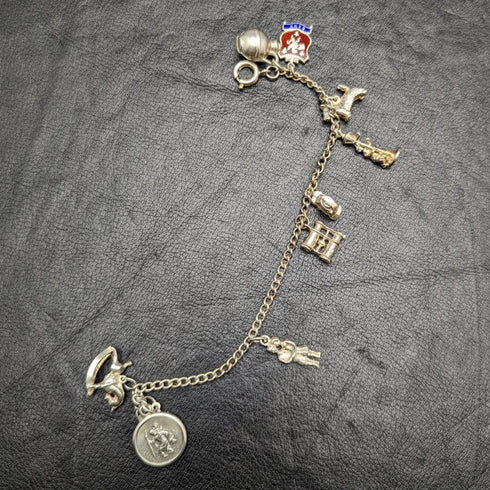 英國復古純銀魅力手鍊 19 克