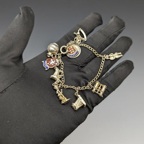 英國復古純銀魅力手鍊 19 克