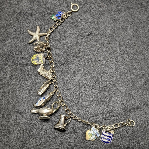 英國復古純銀魅力手鍊 21 克