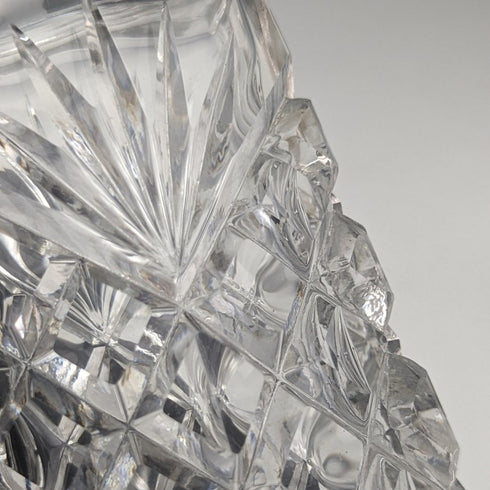 1972 年英國復古切割玻璃調味容器純銀蓋 320 克