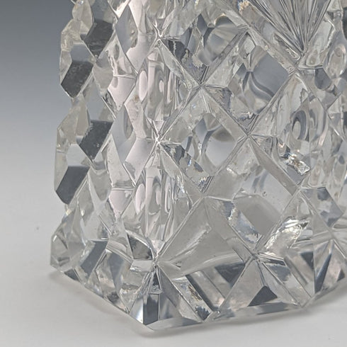 1972 年英國復古切割玻璃調味容器純銀蓋 320 克