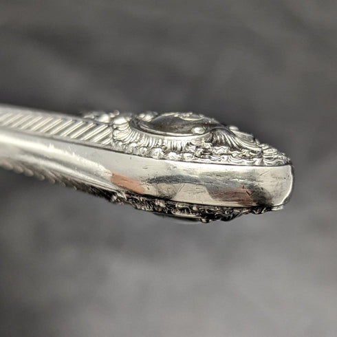 1860 English antique silver plate fish knife set of 6 in tray