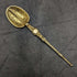 1901 British antique pure silver gold plated anointing spoon set of 12 in a case