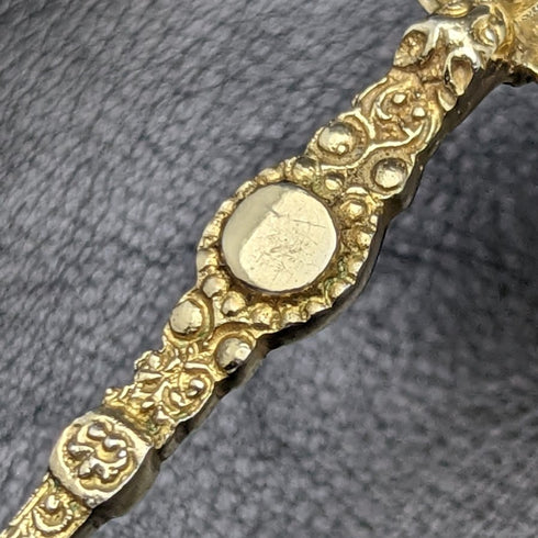 1901年 英国アンティーク 純銀金メッキ アノイティングスプーン12本セット ケース入り