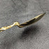 1901 British antique pure silver gold plated anointing spoon set of 12 in a case