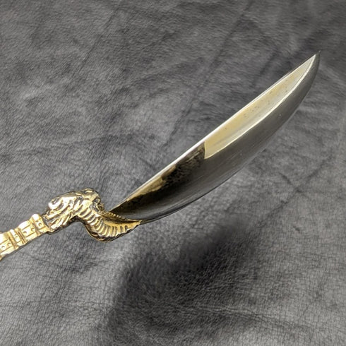 1936 British Vintage Sterling Silver Large Anoiting Spoon 96g