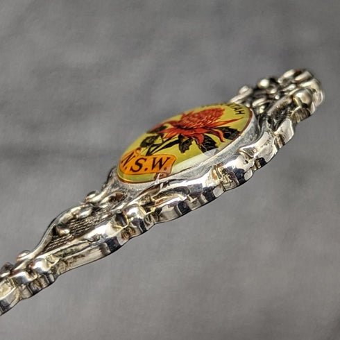 オーストラリア製 ヴィンテージ シルバープレート製 ティースプーン6本セット ケース入