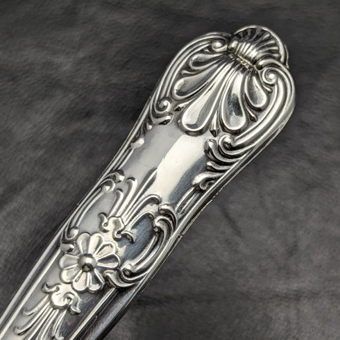 1967 British Vintage Pie Server Sterling Silver Handle Queen's Pattern Paper Box