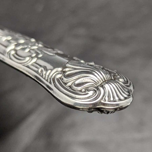 1967 British Vintage Pie Server Sterling Silver Handle Queen's Pattern Paper Box
