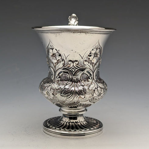 1836 British Antique Sterling Silver Mug 115g John James Keith