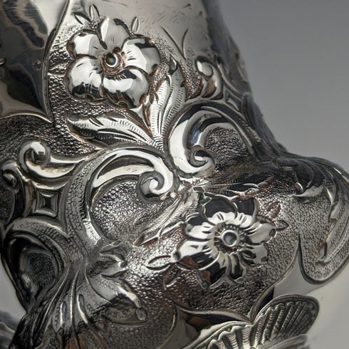 1836 British Antique Sterling Silver Mug 115g John James Keith