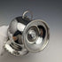 English antique silver plate sugar bowl with scoop