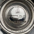 English antique silver plate sugar bowl with scoop