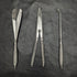 Circa 1892 British antique sterling silver handle accessory set in case