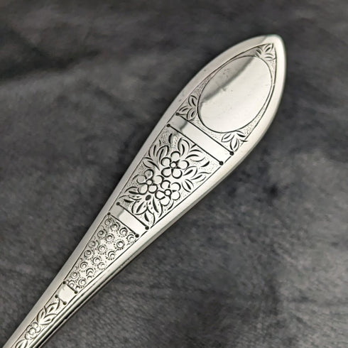 1899 English Antique Silver Plated Crisling Cutlery Set in Case