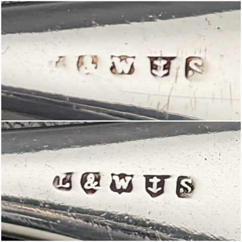 1899 English Antique Silver Plated Crisling Cutlery Set in Case