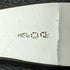 English antique silver plated serving spoon pair in case