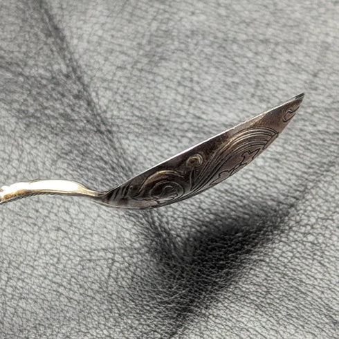 1936 British Vintage Pure Silver Annoting Spoon IS Greenberg