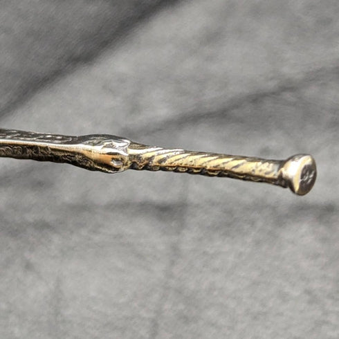 1936 British Vintage Pure Silver Annoting Spoon Mayes Mills