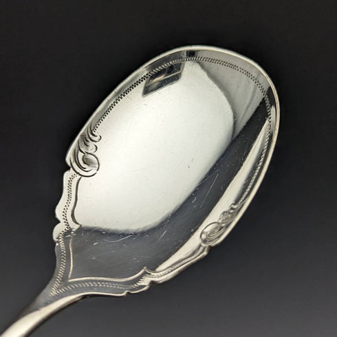 1920年頃 英国アンティーク シルバープレート製 サービングカトラリー3点セット ケース入