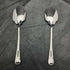Around 1905 British antique silver plate jam spoon pair in case