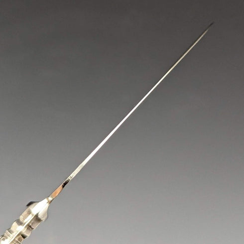 1975 British Vintage Sterling Silver Handle Small Cake Server Boxed