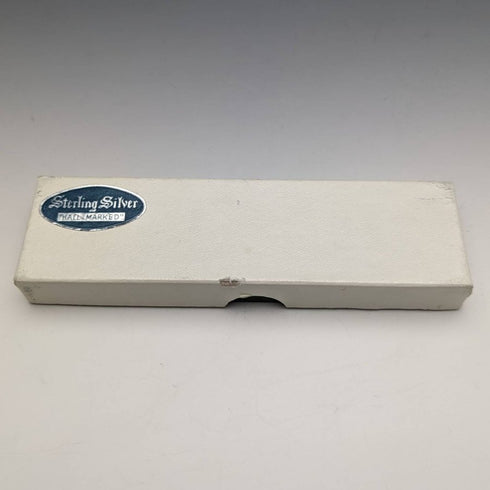 1975 British Vintage Sterling Silver Handle Small Cake Server Boxed